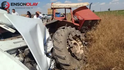 Çankırı'da feci kaza : Otomobil park halindeki traktöre çarptı, 3 ölü, 1 yaralı