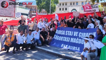 Emeklilik talebiyle Bursa'da buluştular : Staj mağdurlarından çağrı
