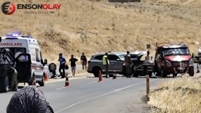 Diyarbakır'da iki otomobil çarpıştı: 9 yaralı