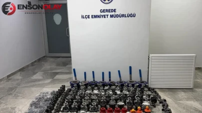 Bolu'da şantiyeden 2,5 milyon liralık malzeme çalan şüpheli suçüstü yakalandı