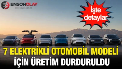 7 farklı elektrikli otomobil modelinin üretimi durduruldu, sektörde dikkat çekici gelişmeler yaşanıyor.