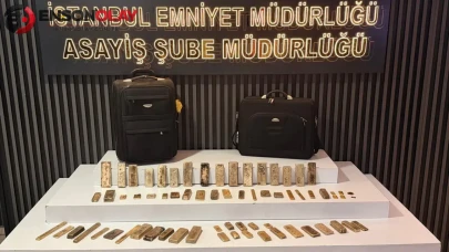Fatih'te kuyumcu deposundan valizle 51 kilo hurda altın çalan 2 şüpheli tutuklandı