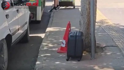 Samsun'da valiz paniği : Ekipler incelemelerde bulundu