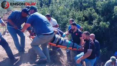 Manisa'da traktör dereye devrildi : 71 yaşındaki sürücü hayatını kaybetti