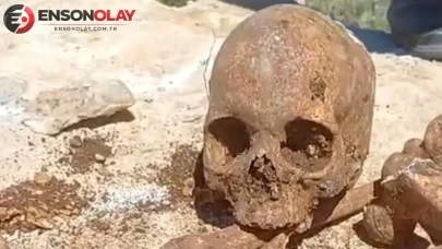 Malatya'da kazı sırasında insan kemikleri ve kafatası parçası bulundu