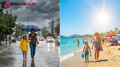 Meteoroloji açıkladı : İstanbul’a gece yağışı geliyor, Ege ve Güneydoğu sıcakla kavruluyor