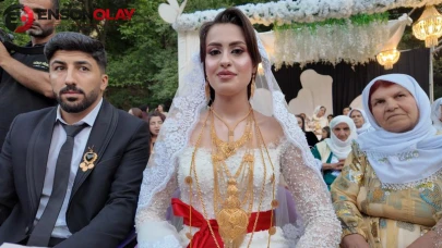 Şırnak'ta takı rekoru kıran düğün: 35 koyun kesildi, milyonlar havada uçuştu