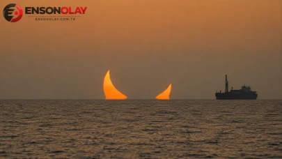 Katar'da Nadir Görülen Güneşi İki Boynuzlu Gösteren Doğa Harikası Olay Yaşandı