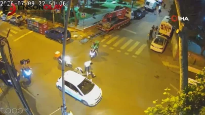Bahçelievler'de meydana gelen trafik kazasında motosiklet sürücüsü hafif şekilde yaralandı