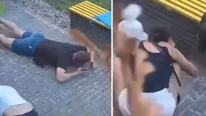 Rus füzeleri düştü! Park bir anda savaş alanına döndü