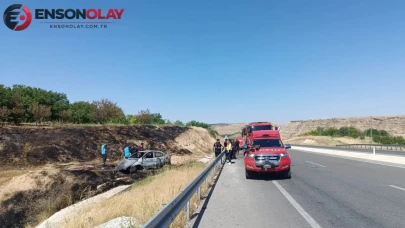 Malatya'da otomobil bariyerlere çarptı : 1 ölü, 1 yaralı