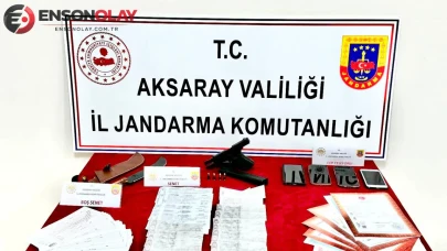 Aksaray'da tefeci operasyonu : 11 milyon liralık senet ele geçirildi, 1 kişi tutuklandı