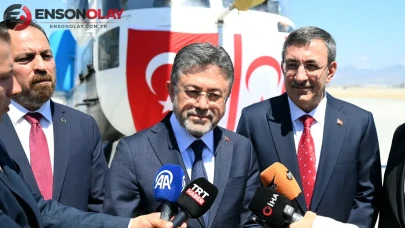 Türkiye’nin görevlendirdiği yangın söndürme helikopteri KKTC’ye teslim edildi