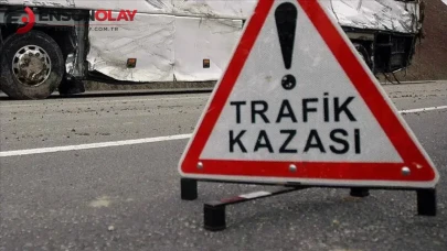 Elazığ'da kaza : 2 tır çarpıştı, 1 yaralı
