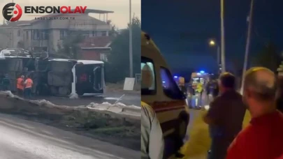 İstanbul Havalimanı'nda Çalışanları Taşıyan Servis Otobüsü Kaza Yaptı: Yaralılar Var!