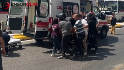 Edirne'de minibüs ile motosiklet çarpıştı : Sürücü yaralandı