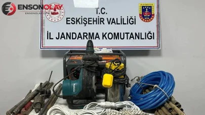 Eskişehir'de kaçak kazı operasyonu : 5 şüpheli suçüstü yakalandı