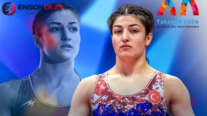 Milli güreşçi Elvira Süleyman Kamaloğlu, Akdeniz Oyunları'nda altın madalya kazandı