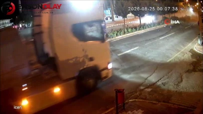 Tır şoförünün dikkatı kazayı engelledi