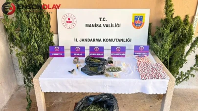 Manisa Alaşehir'de 21 adrese eş zamanlı uyuşturucu operasyonu : 4 tutuklu