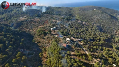 Antalya'da Kontrol Altına Alınamayan Orman Yangını Sürüyor