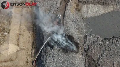 Iğdır'da katı atık tesisinde yangın çıktı