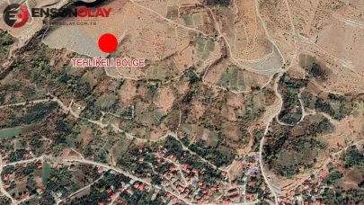 Erzincan Üzümlü'de heyelan riski