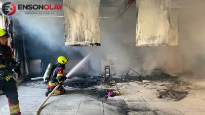 Balıkesir'de balkonda çıkan yangın korkuttu