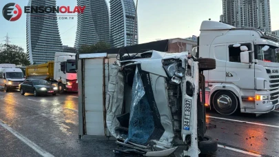 Esenyurt TEM bağlantı yolunda zincirleme kaza : 2'si ağır 6 yaralı