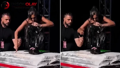 Yıldız Tilbe sahneyi yine salladı: Yardım etmek isteyen güvenliğe saniyeler içinde tepki!