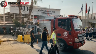Kimyasal gaz sızıntısı alarmı: Liman işleyişine ara verildi