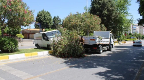 Aydın’da şoke eden kaza: Minibüs havada asılı kaldı!