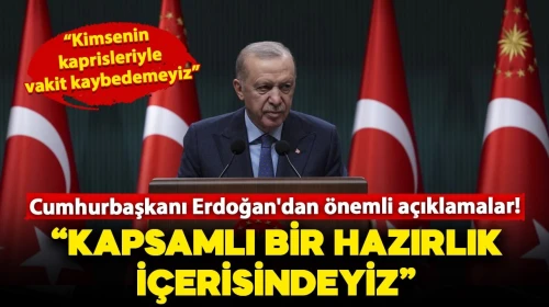 Erdoğan: Hiç kimsenin oyunlarına gelmeyeceğiz!