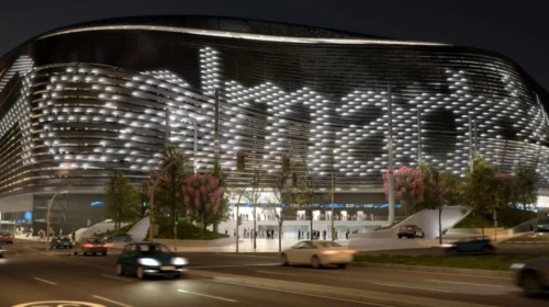Santiago Bernabeu'nun dış cephesine 10 bin led ışık ekleniyor