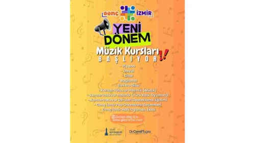 Genç İzmir'in ücretsiz müzik kursları için başvurular sürüyor