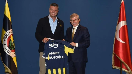 Davutoğlu’ndan Fenerbahçe Başkanı Saran’a ziyaret