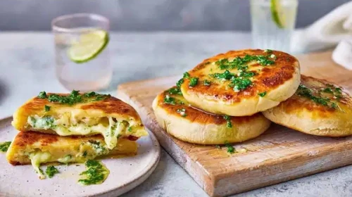 Patates ve kaşarın eşsiz uyumunu taşıyan lezzetli bir tarif: Patatesli Kaşarlı Bazlama Yapımı!