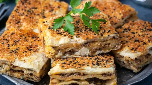 Yepyeni Tarif: Şipşak Hazırlanan En Pratik Yufkadan Kıymalı Börek!