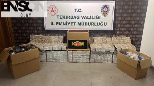 Tekirdağ’da 3 ilçede kaçak tütün ve makaron operasyonu