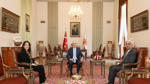 TBMM Başkanı Kurtulmuş, DEM Parti heyetini kabul etti