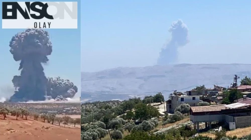 Sınırın hemen ötesinde patlama! Hatay'da hissedildi