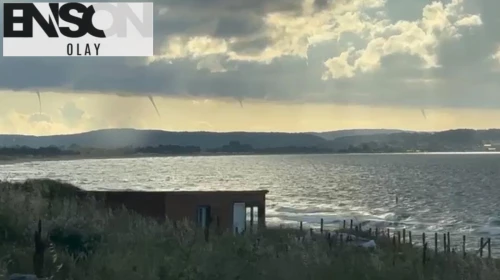 Korku dolu anlar! Sinop açıklarında çok sayıda hortum