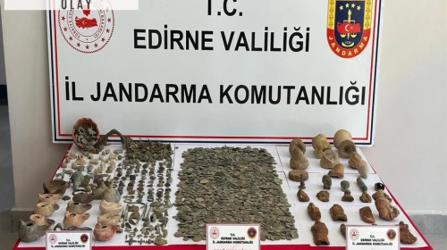 Edirne'de 4 bin 564 parça tarihi eser ele geçirildi