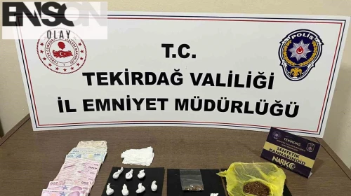 Çorlu’da zehir tacirlerine darbe: Bonzai ve para ele geçirildi