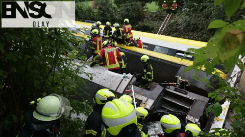 Almanya'da tren kazası: 3 ölü, 41 yaralı