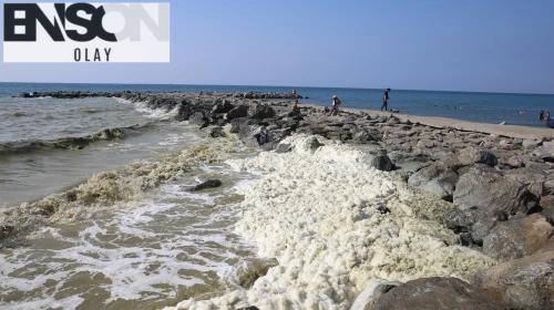 Hatay'da deniz kıyısında görülen beyaz köpük tabakasının sırrı çözüldü