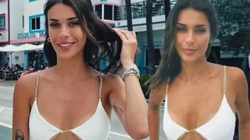 Devrim Özkan jet skiye bindi! Küçük bikinisiyle adından söz ettirdi