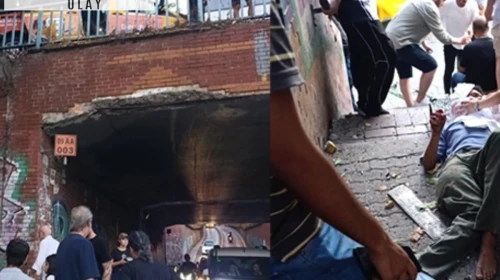 Dolmuşun çarptığı adam köprüden uçtu! Beyoğlu'nda panik dolu dakikalar