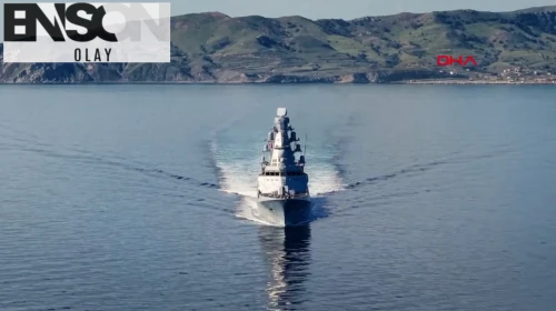 TCG İstanbul fırkateyninden hedeflere tam isabet
