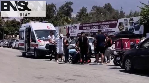 Motosiklet ile otomobil çarpıştı; 1 yaralı